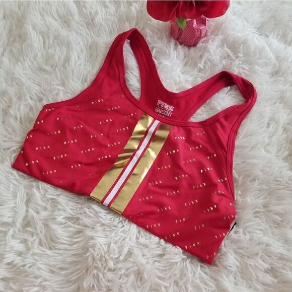 SMALL PINK Victoria's Secret Sports Bra - Picture 1 of 8